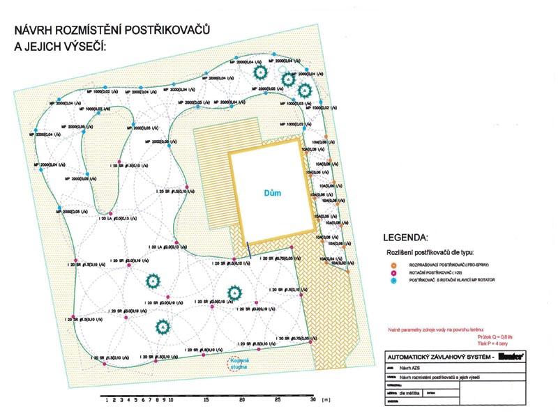 Projekty, návrhy automatické zavlažovací systémy
